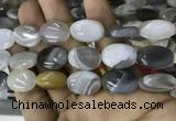 CAA3566 15.5 inches 15*20mm oval grey Botswana agate beads
