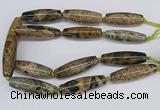 CAA3617 15.5 inches 18*50mm - 15*55mm rice ocean agate beads