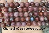 CAA3623 15.5 inches 10mm round Portuguese agate beads wholesale