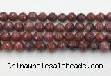 CAA3631 15.5 inches 10mm faceted round Portuguese agate beads