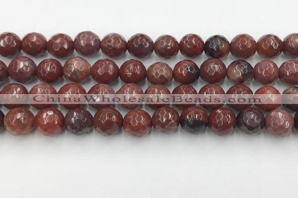 CAA3631 15.5 inches 10mm faceted round Portuguese agate beads