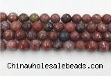 CAA3632 15.5 inches 12mm faceted round Portuguese agate beads