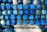 CAA3710 15*16mm - 16*17mm faceted nuggets chrysanthemum agate beads