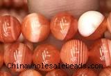 CAA3761 15.5 inches 6mm round red botswana agate beads wholesale