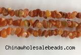 CAA3806 15.5 inches 4*6mm - 8*10mm chips red agate beads wholesale