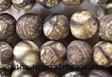 CAA3845 15 inches 6mm round tibetan agate beads wholesale