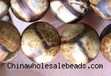 CAA3858 15 inches 8mm round tibetan agate beads wholesale