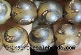 CAA3860 15 inches 8mm round tibetan agate beads wholesale