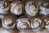 CAA3870 15 inches 8mm round tibetan agate beads wholesale