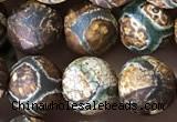 CAA3871 15 inches 8mm round tibetan agate beads wholesale