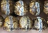 CAA3872 15 inches 8mm round tibetan agate beads wholesale