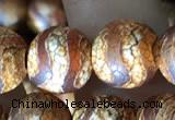 CAA3896 15 inches 10mm round tibetan agate beads wholesale