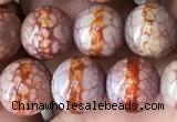 CAA3932 15 inches 8mm round tibetan agate beads wholesale