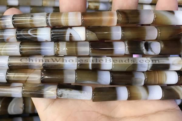 CAA3935 15.5 inches 8*20mm tube Madagascar agate beads wholesale