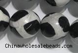 CAA3987 15 inches 10mm round tibetan agate beads wholesale