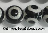 CAA3993 15 inches 12mm round tibetan agate beads wholesale