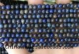 CAA4008 15.5 inches 4mm round blue crazy lace agate beads