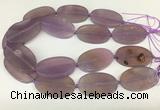 CAA4062 15.5 inches 30*50mm oval purple agate gemstone beads