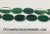 CAA4068 15.5 inches 30*50mm oval green agate gemstone beads