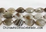 CAA4080 15.5 inches 22*30mm - 26*32mm faceted freeform line agate beads