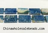 CAA4085 15.5 inches 25*40mm rectangle chrysanthemum agate beads