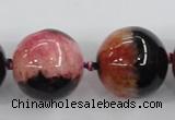 CAA409 15.5 inches 24mm round agate druzy geode gemstone beads
