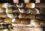 CAA4189 15.5 inches 15*25mm drum line agate gemstone beads