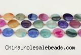 CAA4412 15.5 inches 20mm flat round agate druzy geode beads