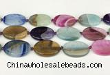 CAA4433 15.5 inches 25*35mm oval agate druzy geode beads