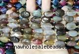 CAA4464 15.5 inches 12*16mm oval dragon veins agate beads