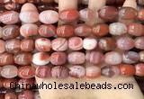 CAA4569 15.5 inches 10*12mm - 11*14mm rice south red agate beads