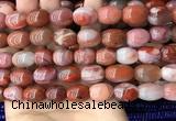 CAA4570 15.5 inches 12*15mm - 12*18mm rice south red agate beads