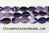 CAA4678 15.5 inches 18*25mm oval banded agate beads wholesale