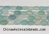 CAA4801 15.5 inches 12*16mm rectangle banded agate beads wholesale