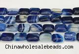 CAA4818 15.5 inches 15*20mm rectangle banded agate beads wholesale