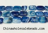 CAA4826 15.5 inches 18*25mm rectangle banded agate beads wholesale