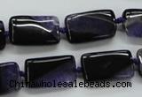 CAA483 15.5 inches 12*20mm rectangle agate druzy geode beads