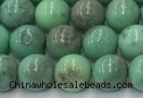 CAA4870 15.5 inches 6mm round grass agate beads wholesale