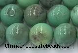 CAA4871 15.5 inches 8mm round grass agate beads wholesale