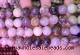 CAA4943 15.5 inches 12mm round bamboo leaf agate beads wholesale