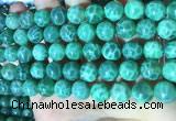 CAA5023 15.5 inches 10mm round green dragon veins agate beads