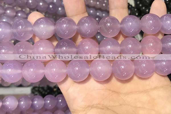 CAA5087 15.5 inches 18mm round purple agate beads wholesale