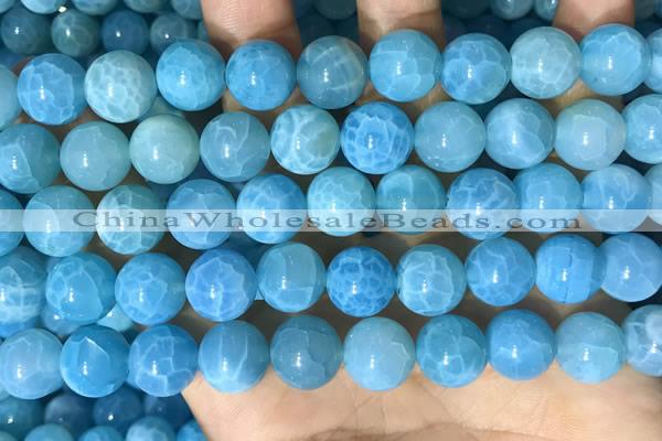 CAA5145 15.5 inches 12mm round dragon veins agate beads wholesale