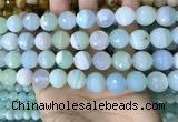 CAA5223 15.5 inches 12mm faceted round banded agate beads