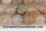 CAA5280 15.5 inches 6mm round sakura agate gemstone beads