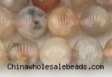 CAA5281 15.5 inches 8mm round sakura agate gemstone beads