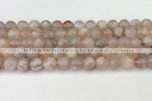 CAA5287 15.5 inches 10mm round natural sakura agate beads