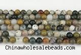 CAA5331 15.5 inches 8mm round ocean agate beads wholesale