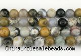 CAA5334 15.5 inches 12mm round ocean agate beads wholesale