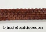 CAA5352 15.5 inches 10*14mm drum agate gemstone beads